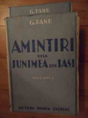 Amintiri De La Junimea Din Iasi Vol. 1-2 - G. Panu ,534640 foto