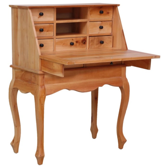 Gossi birou secretar, 78 x 42 x 103 cm, lemn masiv de mahon