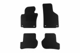 Mochete textile de la Rigum potrivite pentru Skoda Octavia 2005-2013, set de 4 bucati cu gauri de fixare ovale, negre Performance AutoTuning