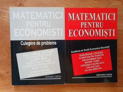 MATEMATICI PENTRU ECONOMISTI - Cenusa (2 volume) foto