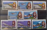 STAFFA AVIATIE, AVIOANE PILOTI 8v. NESTAMPILATA, Nestampilat