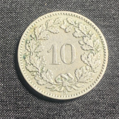 Moneda 10 rappen 1894 Elvetia