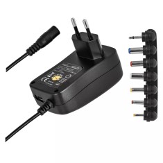 Alimentator AC/DC 3-4.5-5-6-7.5-9-12 V 2250mA 8 mufe USB 3.5mm 2.35x0.75 3.0x1.0 3.5x1.35 4.0x1.7 5.0x2.1 5.5x2.5 mm Emos N3113 foto