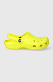 Crocs papuci Classic culoarea galben 10001