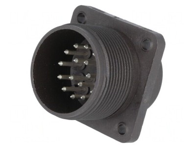 Conector Circular Soclu IP67 17 Pin Argintat Tată foto