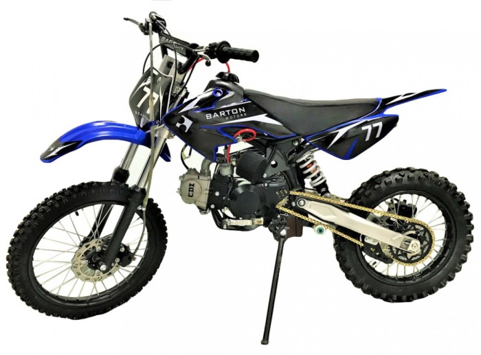 Motocicleta cross copii Barton 125cc, 4T, roti 14/12&quot;, culoare albastru Cod Produs: MX_NEW MXBD125-3AB