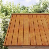 VidaXL Panouri de acoperiș, 12 buc., ruginiu, 100x44 cm, oțel corten