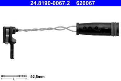 ATE 24.8190-0067.2 senzor de avertizare,uzura placute de frana foto
