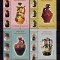 2006 LP 1715 &quot;Ceramica rom./ Ulcioare nunta (I) &quot; - straif de 3 + manseta , MNH