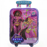 Barbie extra fly papusa barbie bruneta in safari, Mattel