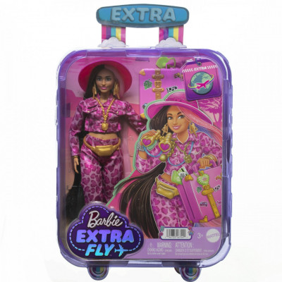 Barbie extra fly papusa barbie bruneta in safari foto