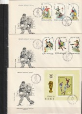 RO - FDC - C.M. FOTBAL SPANIA ( LP 1046-1047 ) 1981 ( 3 DIN 3 )