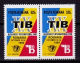 RO 1994 LP 1358,&quot;AXX-a editie a T.I.B. &quot;, serie pereche H ,MNH, Nestampilat