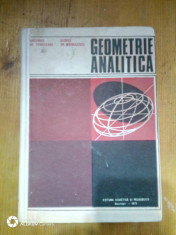 Geometrie analitica-Gh.Vranceanu,George Gr.Margulescu foto
