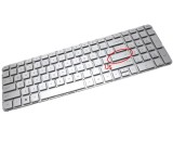 Tastatura HP Argintie 644356 041 layout US fara rama enter mic, 644356 061 layout US fara rama enter mic,