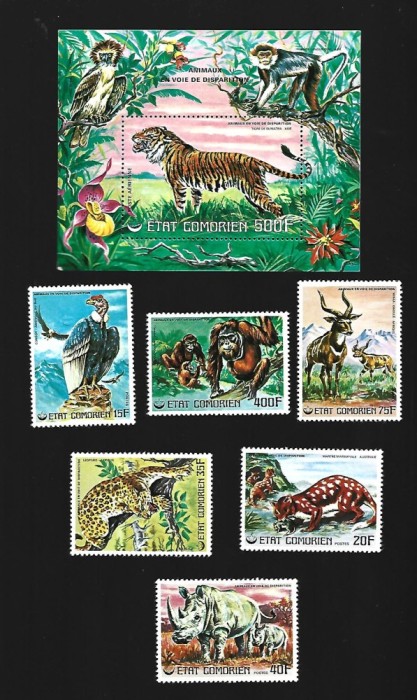 etat comorien animale mnh