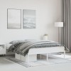 VidaXL Cadru pat metalic, alb, 160x200 cm 373676