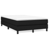 Cumpara ieftin Pat box spring cu saltea, negru, 120x200 cm, textil