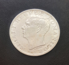 Moneda de 500 lei 1944, argint, Regele Mihai, detalii foarte bune foto