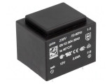 Transformator &icirc;ncapsulat 2,6VA 230V la 12V 217mA PCB BVEI