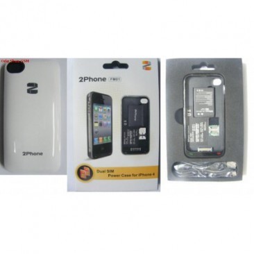 BATERIE EXTERNA IPHONE 4 FM-01 DUAL SIM ALB foto