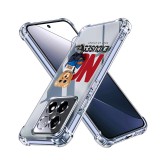 Husa antisoc pentru xiaomi 14t, airbag pro, clear, no excuses