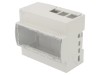 Carcasa Calculator ITALTRONIC ABS Policarbonat pentru Raspberry Pi 4 B, Montare Sina DIN, Gri, 106.2x90x62mm