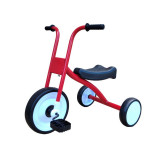 Tricicleta cu pedale si ghidon inalt, 3 roti spuma EVA, capacitate maxima 25 kg, rosie, Oem