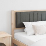 VidaXL Tăblie tapițată Maro 200 cm Lemn de pin masiv și stofă 879045