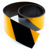 Banda magnetica de marcare, 5 m x 50 mm (rola), grosime 0,4 mm, negru-galben