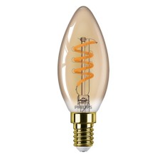 bec LED Philips, soclu E14, putere 2.5 W, forma lumanare, lumina alb calda, alimentare 220 - 240 V, "000008719514315976" (timbru verde 0.45 lei)