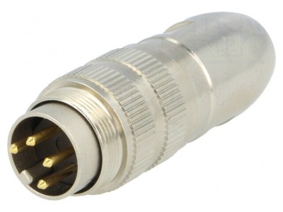 Conector M16 Mufă Tată 4 PIN 5A 250V Drept foto