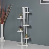 Suport pentru plante Tohmajarvi 120x34x21 cm alb marmorat alb [en.casa] HausGarden Leisure