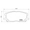 Placute frana Lexus Rx ( U3) 02.03-12.08, Fata, BREMBO