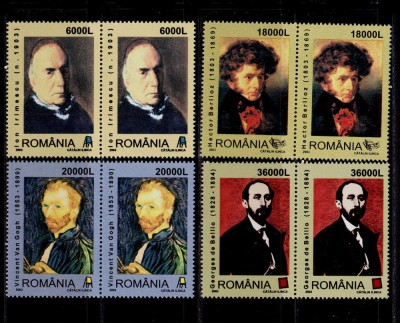 ✅RO 2003 ,LP 1604 ,&amp;quot;Personalitati I&amp;quot;, serie pereche H , MNH foto