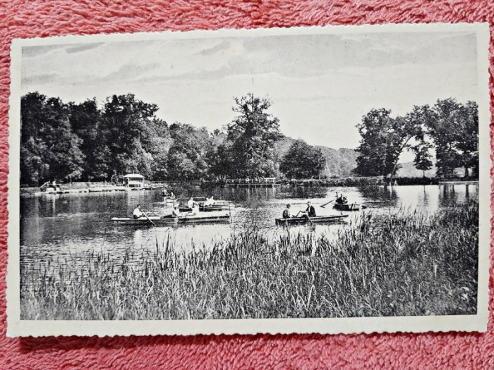 Carte postala, Sibiu Lacul Dumbravei, 1937