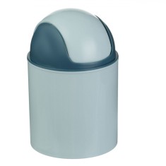 Coș de Gunoi, Model Bleu, Capac Rotativ, Capacitate 0,28 L, 7.8x12 cm, Plastic