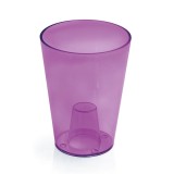 Masca ghiveci orhidee Coubi Dus, rotunda, plastic, violet, D 13 cm