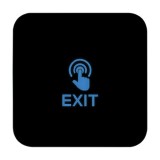 Buton de iesire Touch, plastic negru, montaj aparent, 12-24 Vcc, NO-NC-COM, LED, 86 x 86 mm CSB-86T-P2, Csaccess