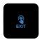 Buton de iesire Touch, plastic negru, montaj aparent, 12-24 Vcc, NO-NC-COM, LED, 86 x 86 mm CSB-86T-P2 SafetyGuard Surveillance