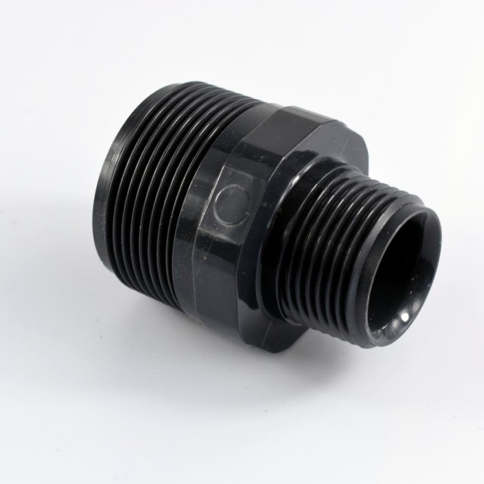Reductie PVC, Nipplu Dublu, 1 1/2&quot; x 1&quot;, PVC-U