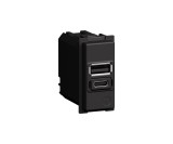 Priza USB 1M Tip A+C 20W Living Now Bticino K4192AC