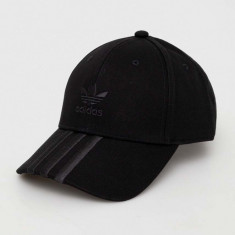 adidas Originals șapcă de baseball din bumbac culoarea negru, uni II0702