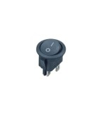 Intrerupator 6A-250V ON-OFF cu retinere 4PINI 20.5mm negru GBC 24.2340.70