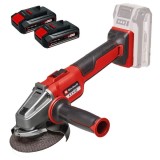 Einhell AXXIO 18/115 Q PXC + Twinpack CB - Polizor unghiular 115 mm + Set 2 acumulatori Li-Ion 18 V 2.5 Ah