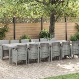 Set de Mese pentru Grădină 13 pcs Gri deschis 12-Persoane