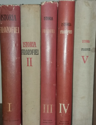 M. A. DINNIK... ISTORIA FILOZOFIEI IN CINCI VOLUME {1953-1963} foto