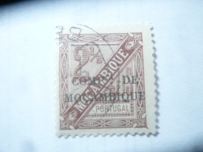 Timbru Comp. de Mozambic colonie portugheza 1894 ,val 2 1/2r ,stampilat foto