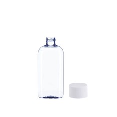 Sticlă cosmetică Rimma 200ml + capac alb