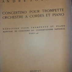 Concertino pour trompette orchestre a cordes et piano- Andre Jolivet